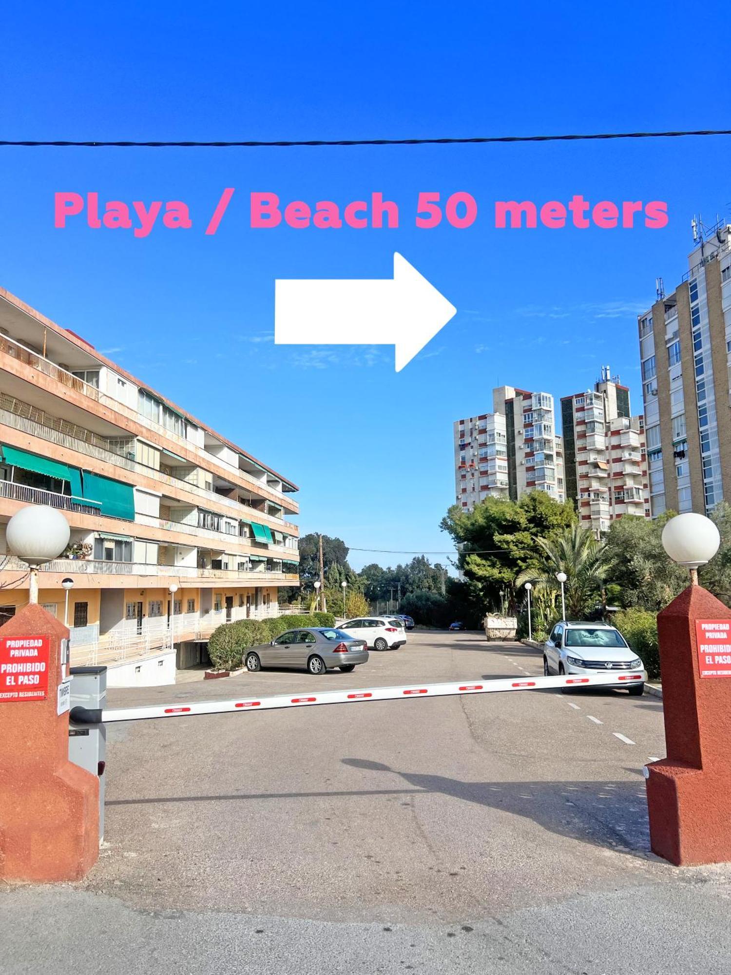 A 100M De La Playa. 2 Hab. A/C Apartment Alicante Bagian luar foto